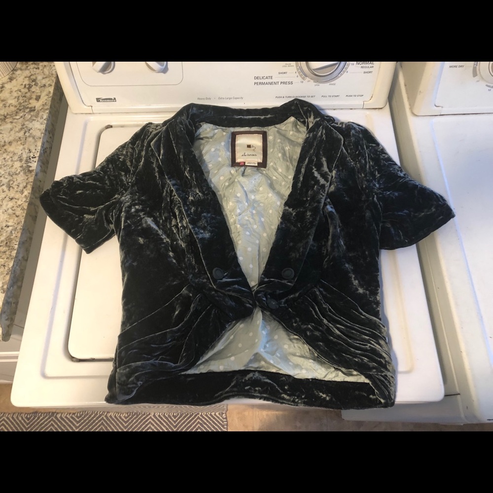 Size 2  BN Velvet Jacket from Anthropologie.